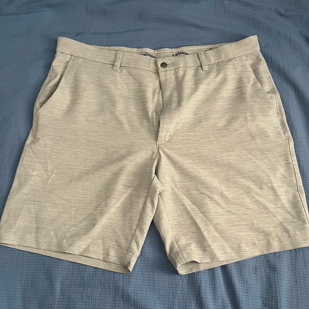White/Grey Callaway Golf Shorts